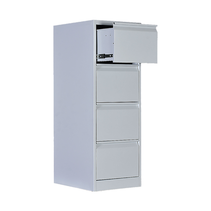 4-Drawer Shelf Office Gym Filing Storage Locker Cabinet - 133×45×62cm