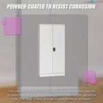 Two-Door Shelf Office Gym Filing Storage Locker