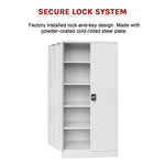Two-Door Shelf Office Gym Filing Storage Locker