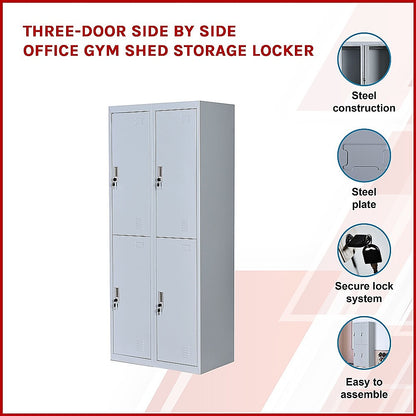 Four-Door Office Gym Shed Storage Locker