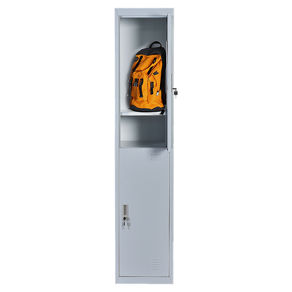 Two-Door Office Gym Shed Storage Lockers - 193×55.5×6.8cm