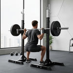 Heavy-Duty Squat Rack with Barbell Holder