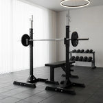 Heavy-Duty Squat Rack with Barbell Holder