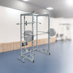 Power Rack Squat Cage Stands W Lat Pulldown Home Gym