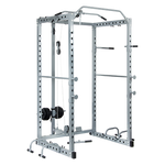 Power Rack Squat Cage Stands W Lat Pulldown Home Gym