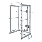 Power Rack Squat Cage Stands W Lat Pulldown Home Gym