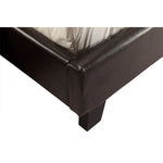 Double Pu Leather Bed Frame Brown