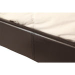 Double Pu Leather Bed Frame Brown