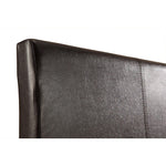 Double Pu Leather Bed Frame Brown