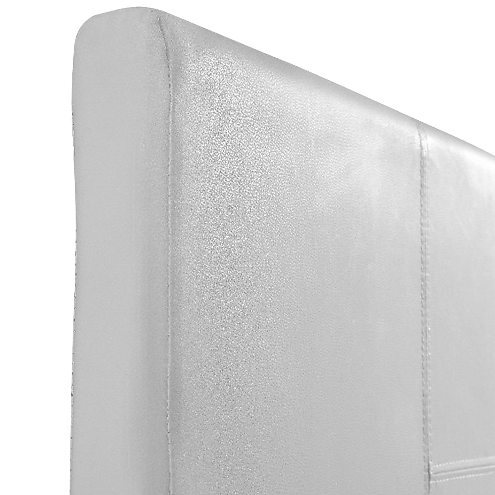Queen Pu Leather Bed Frame White