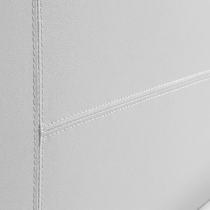 Queen Pu Leather Bed Frame White