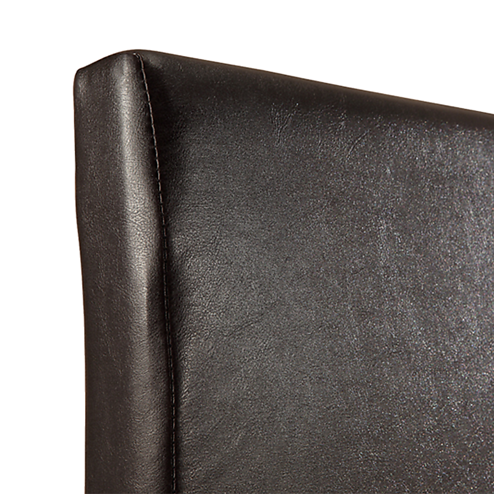 Queen Pu Leather Bed Frame Brown