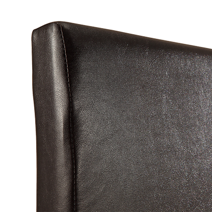 Queen Pu Leather Bed Frame Brown