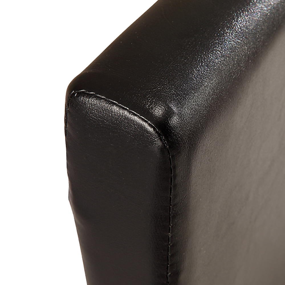 King Pu Leather Bed Frame Brown