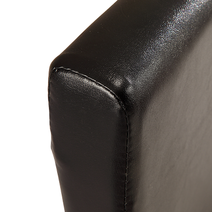 King Pu Leather Bed Frame Black