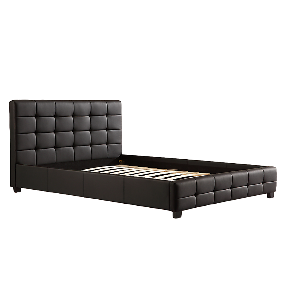 Double Pu Leather Deluxe Bed Frame