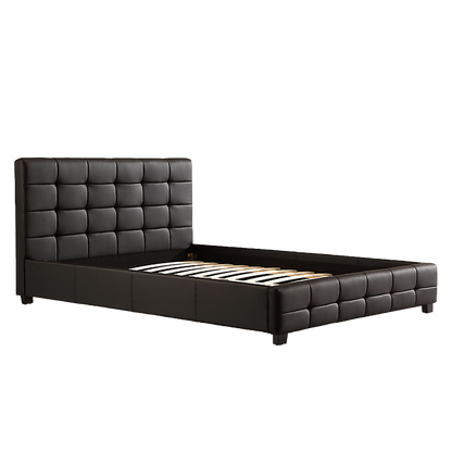 Double Pu Leather Deluxe Bed Frame