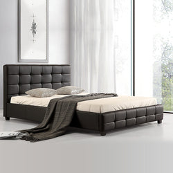 Double Pu Leather Deluxe Bed Frame