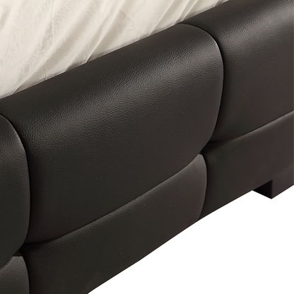 Double Pu Leather Deluxe Bed Frame