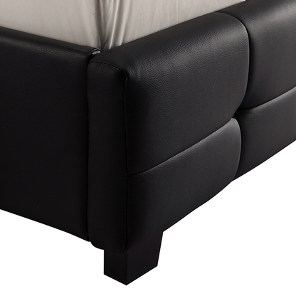 Queen Pu Leather Deluxe Bed Frame