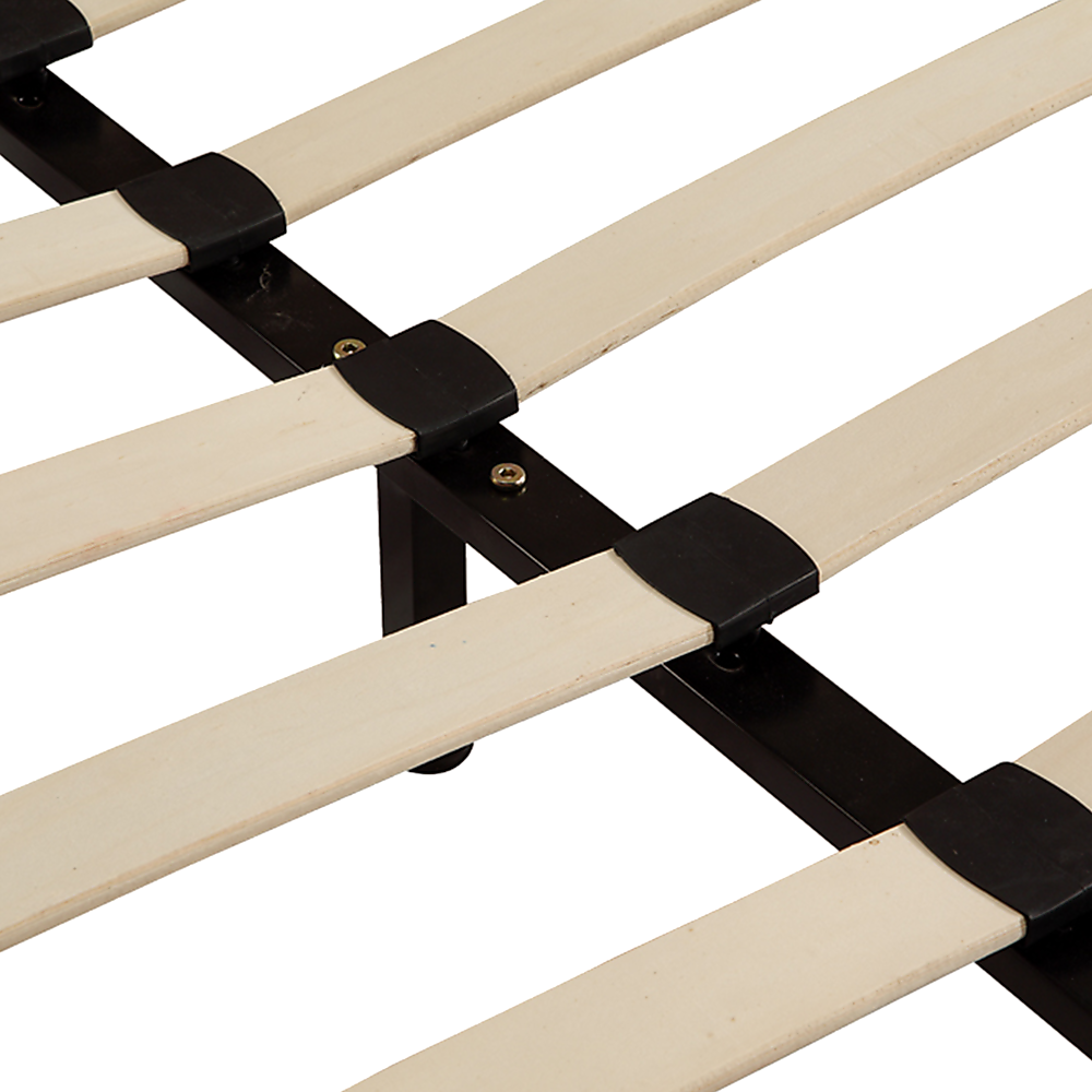 Queen Pu Leather Bed Frame Black