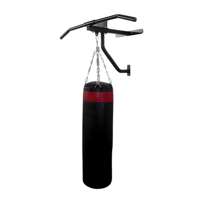 Wall-Mounted Chin Up & Punching Bag Station