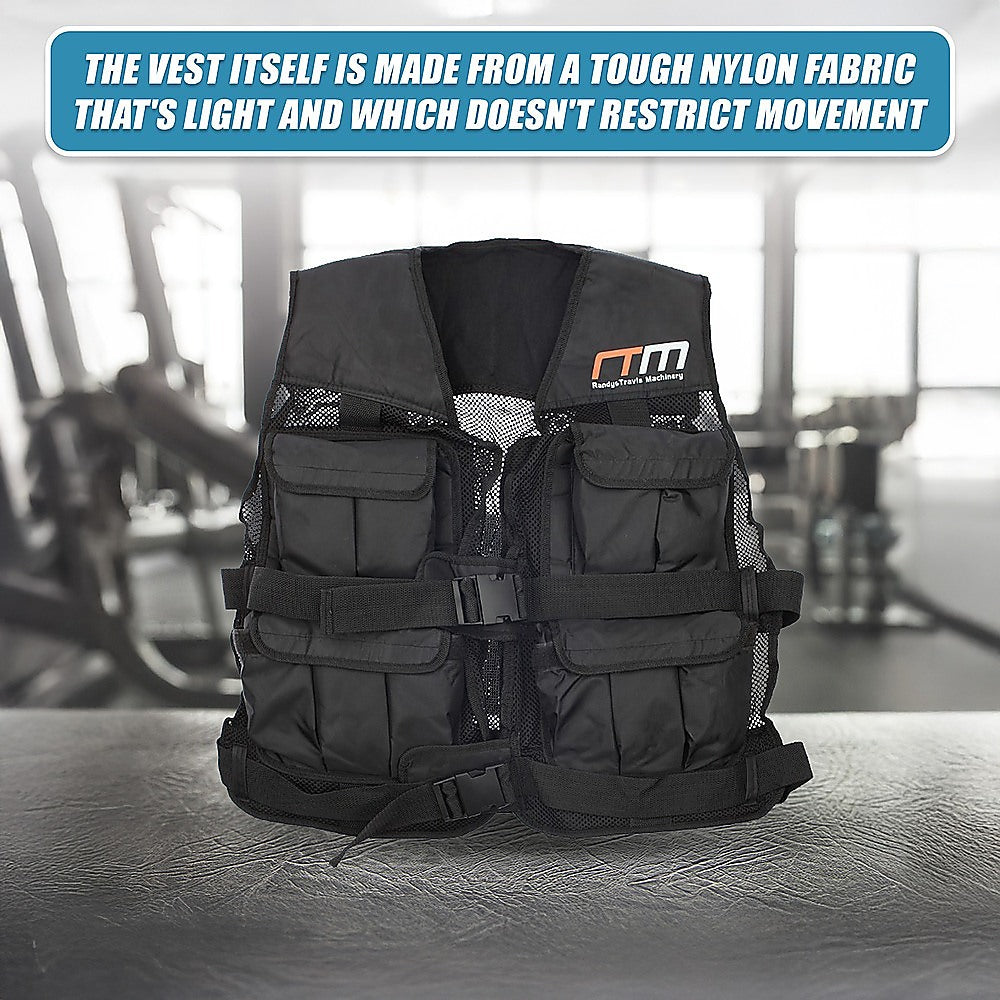 20Lbs Weighted Weight Gym Exercise Training Sport Vest