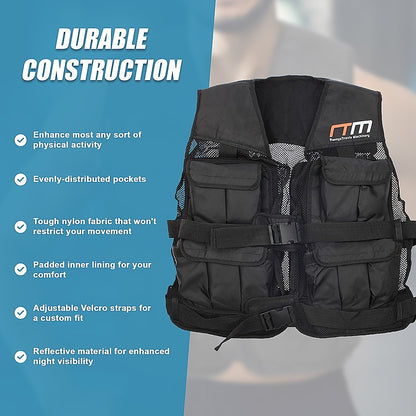 20Lbs Weighted Weight Gym Exercise Training Sport Vest