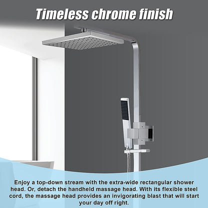 2-In-1 Massage Hand Shower & Head Tap Bathroom Mixer