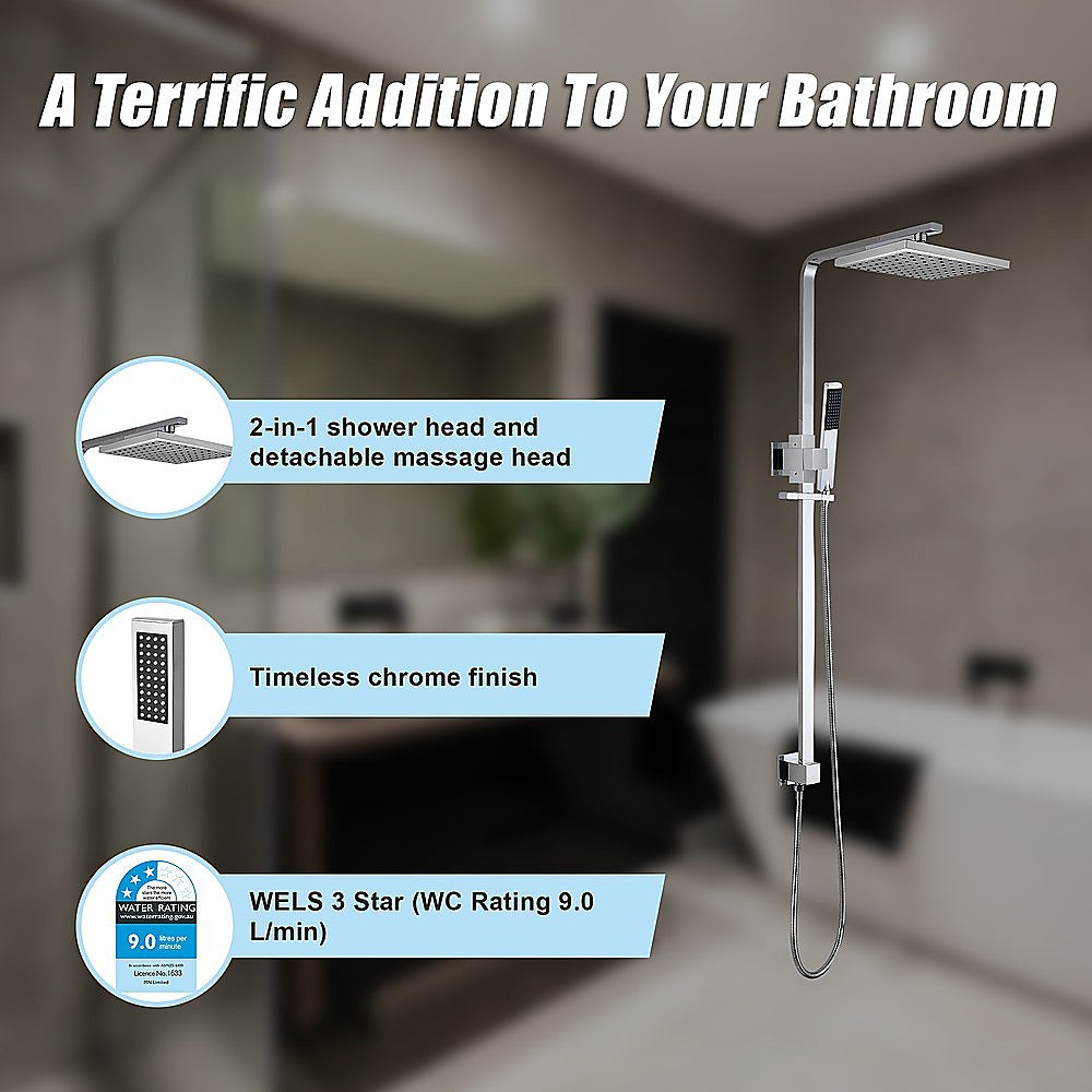 2-In-1 Massage Hand Shower & Head Tap Bathroom Mixer