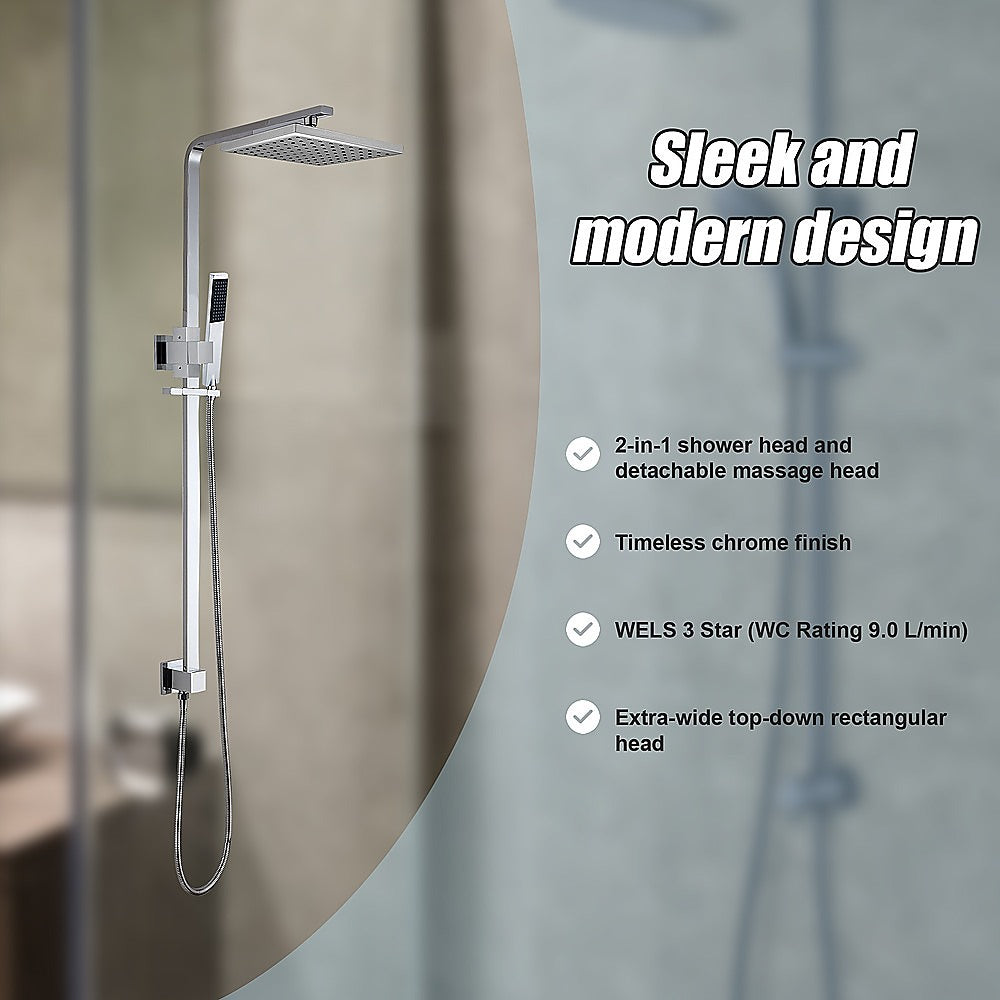 2-In-1 Massage Hand Shower & Head Tap Bathroom Mixer