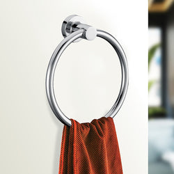 Classic Chrome Towel Bar Rail Ring Bathroom - Melbourne Home & Living
