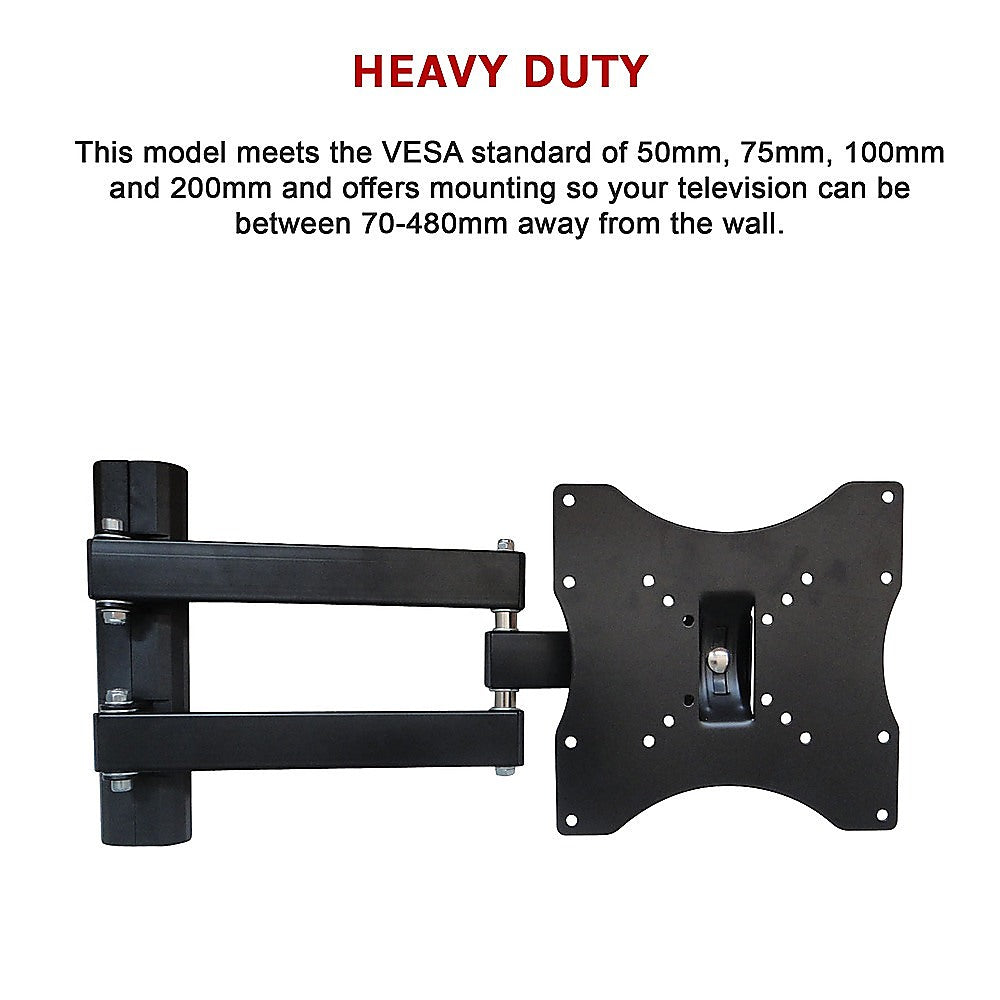 15-37" Plasma LED LCD Screen TV Mount with 180 Degree Swivel - Melbourne Home & Living