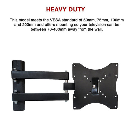 15-37" Plasma LED LCD Screen TV Mount with 180 Degree Swivel - Melbourne Home & Living