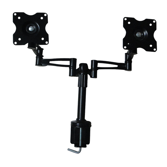 Two-Screen 10-25" Desk Monitor Tv Plasma Led Lcd Work Mount
