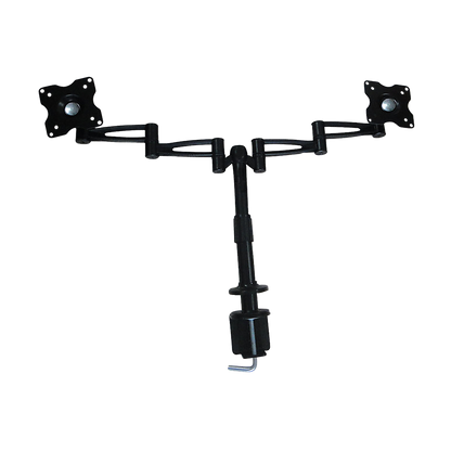 Two-Screen 10-25" Desk Monitor Tv Plasma Led Lcd Work Mount