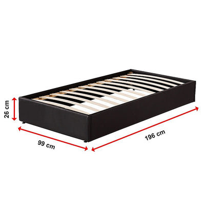 PU Leather Single Bed Ensemble Frame - Melbourne Home & Living