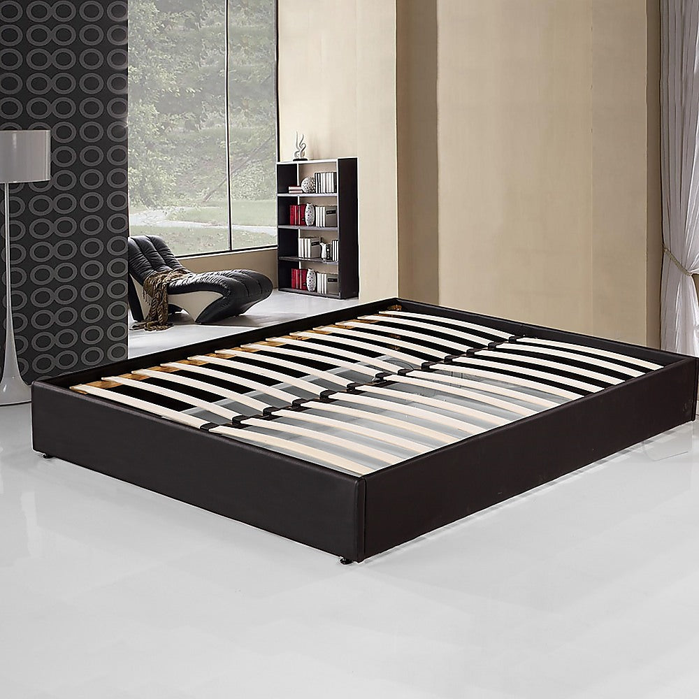 PU Leather Queen Bed Ensemble Frame - Melbourne Home & Living