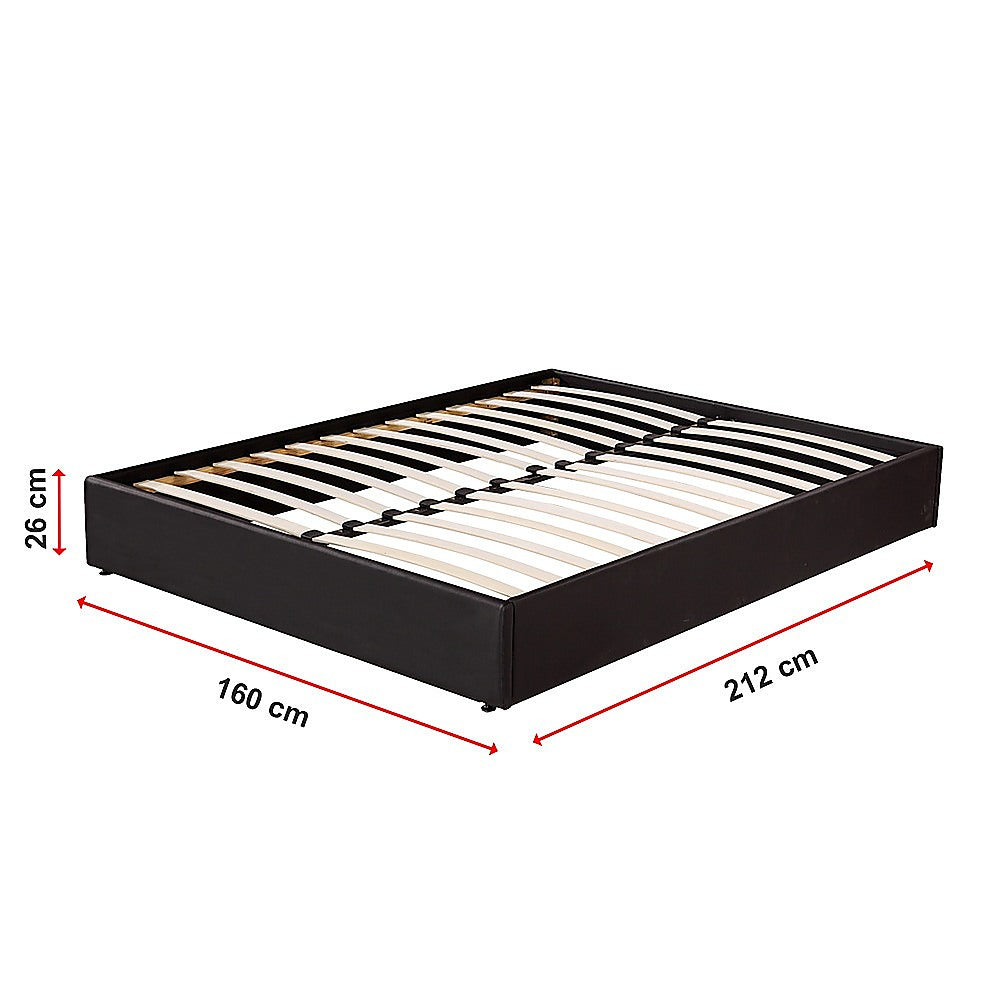 PU Leather Queen Bed Ensemble Frame - Melbourne Home & Living