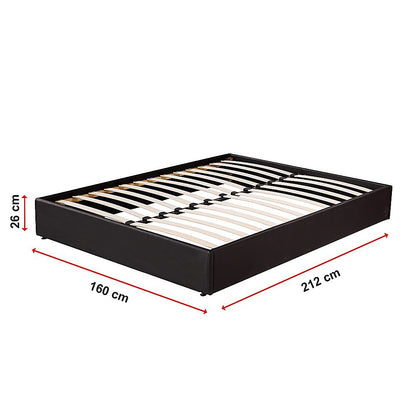 PU Leather Queen Bed Ensemble Frame - Melbourne Home & Living