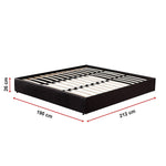PU Leather King Bed Ensemble Frame
