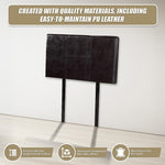 Pu Leather Single Bed Headboard Bedhead - Brown