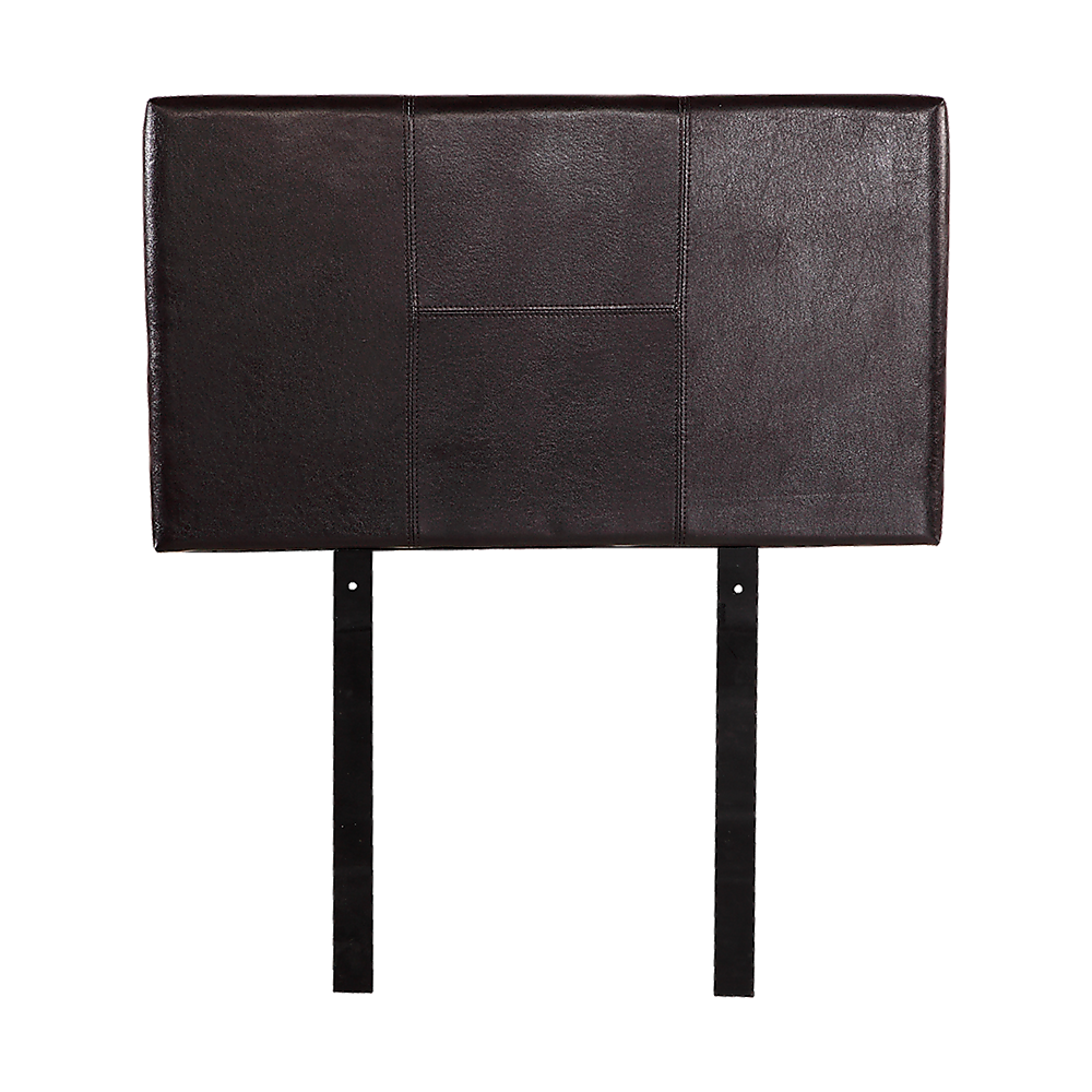 Pu Leather Single Bed Headboard Bedhead - Brown
