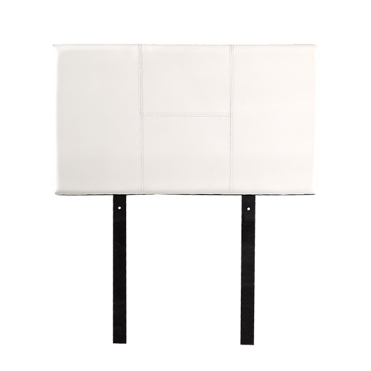 Pu Leather Single Bed Headboard Bedhead - White