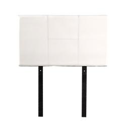 Pu Leather Single Bed Headboard Bedhead - White