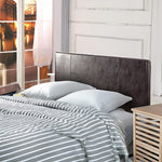 Pu Leather Double Bed Headboard Bedhead - Brown