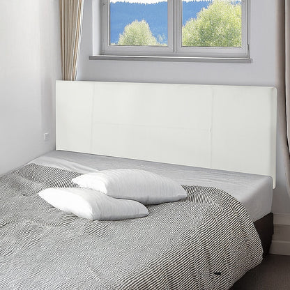 Pu Leather Queen Bed Headboard Bedhead - White