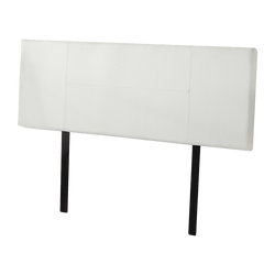 Pu Leather Queen Bed Headboard Bedhead - White