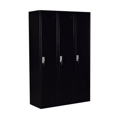 Three-Door Side By Side Office Gym Shed Storage Locker