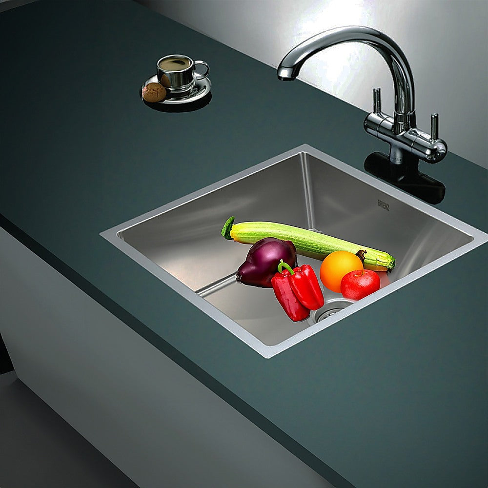 490X440Mm Handmade Stainless Steel Kitchen/Laundry Sink With Waste